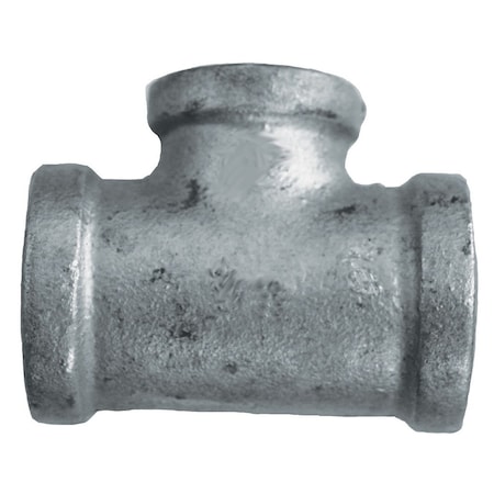Jones Stephens 3in. x 1in. Galvanized Iron Reducing Tee, Banded G4600666